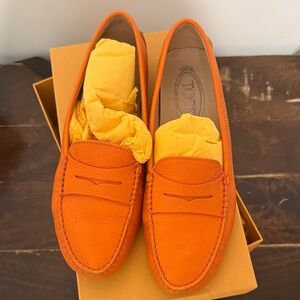 Tod's Vibrant Orange Women’s Loafers